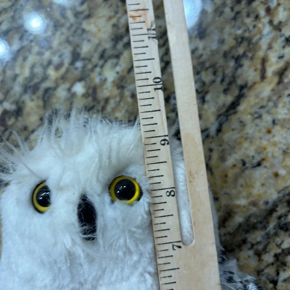 Webkinz Snowy Owl Plush Ganz HM347 White Black Speckled Bird Stuffed Animal 9.5